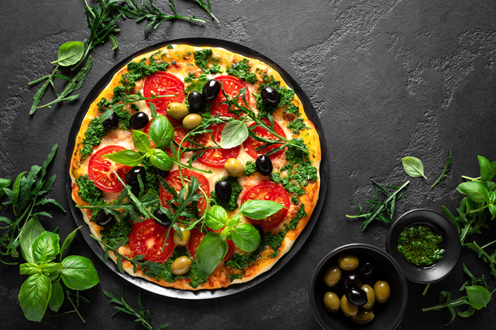 Premium plant-based pizza